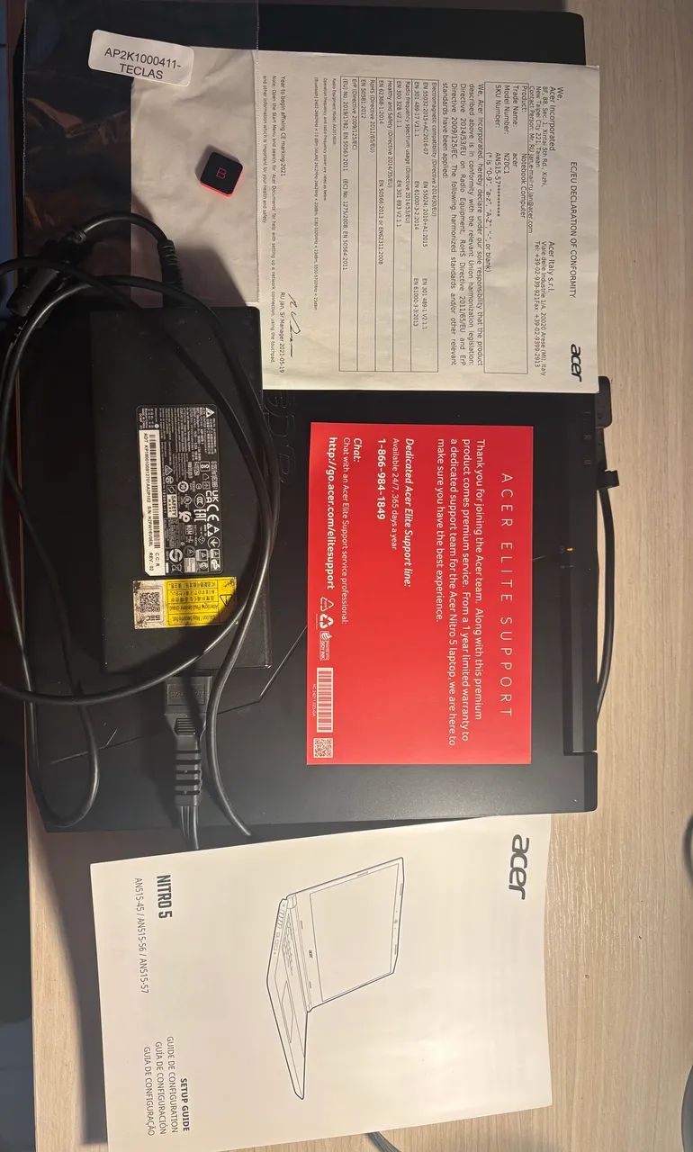 Notebook Acer nitro 5, I7 11ª geração, rtx 3050ti - Foto 2