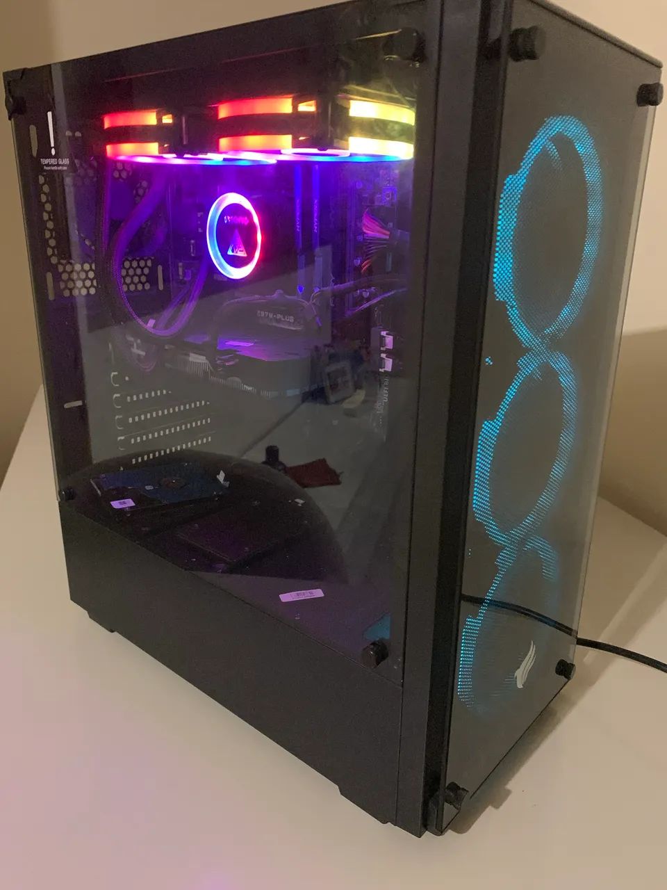 Pc gamer com  water cooler 16gb ram 8 gb de placa d vídeo  - Foto 5