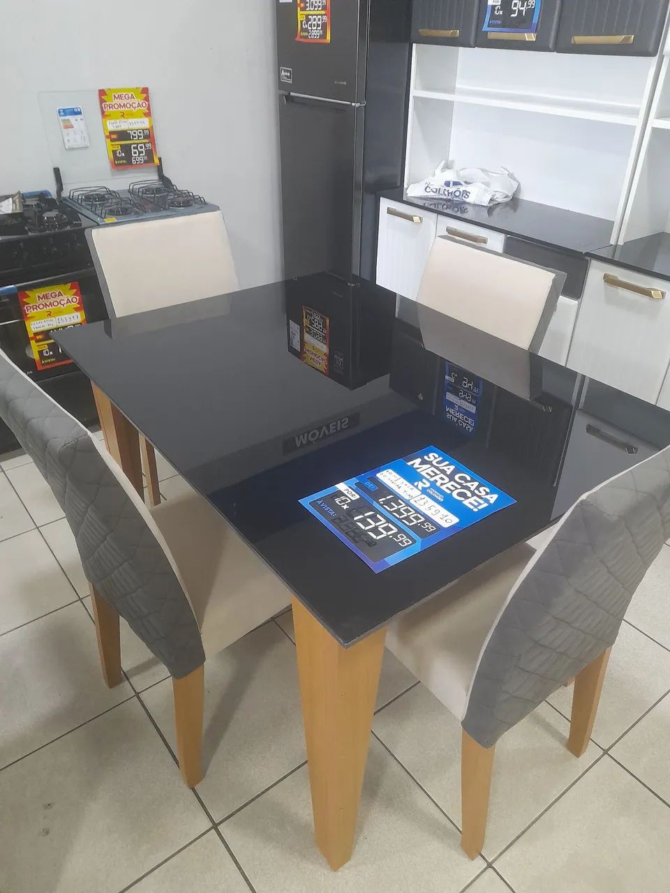 Conjunto mesa de jantar 4 cadeiras - Foto 3