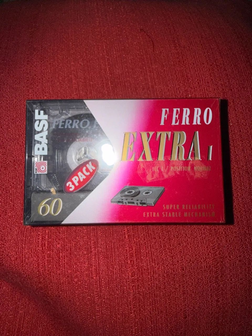 3 pack Fita Cassete BASF ferro extra 60