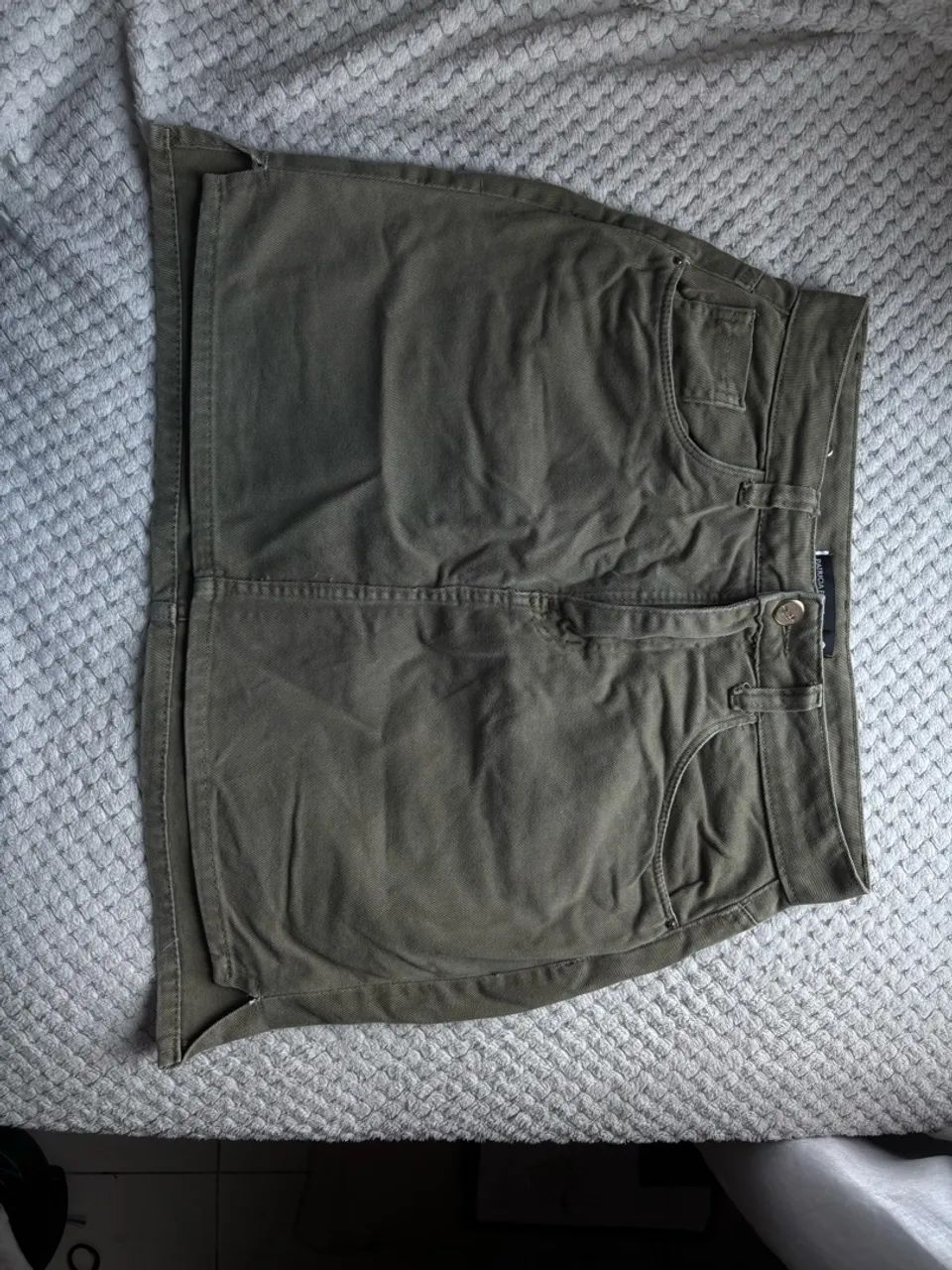 (Desapego) Saia Jeans verde