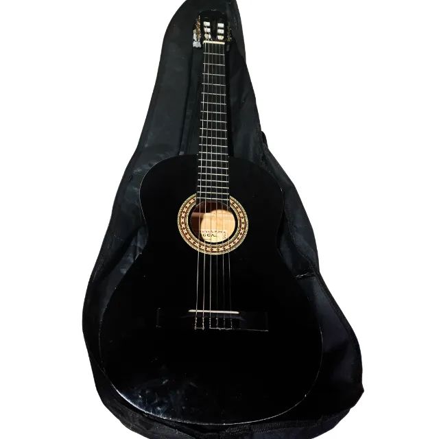 Violão Nylon Completo Capa Capotraste e Palheta - Foto 5