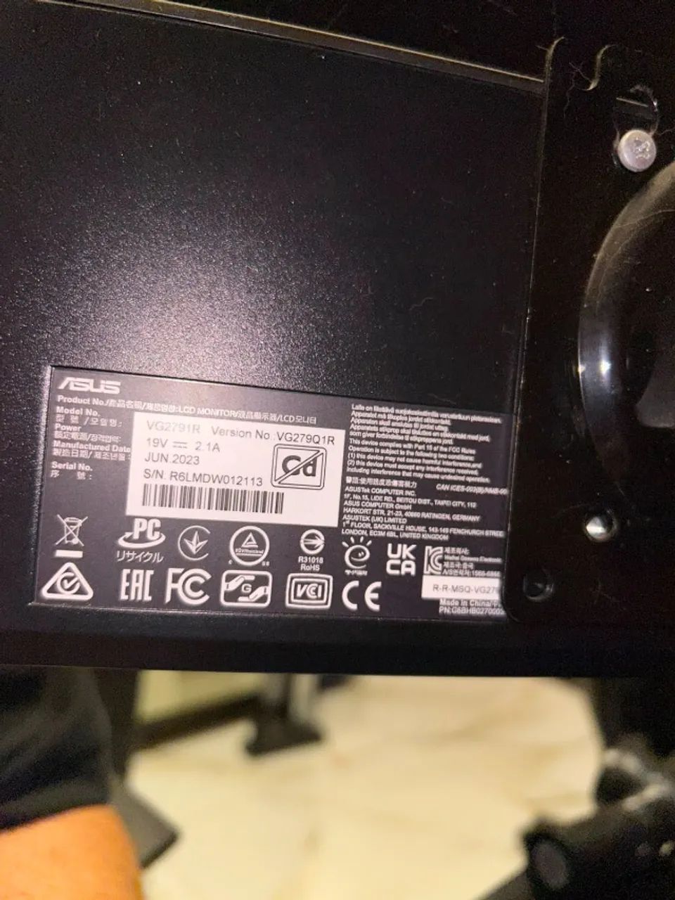 Monitor ASUS TUF 27 polegadas 144hz Full HD DisplayPort - Foto 3