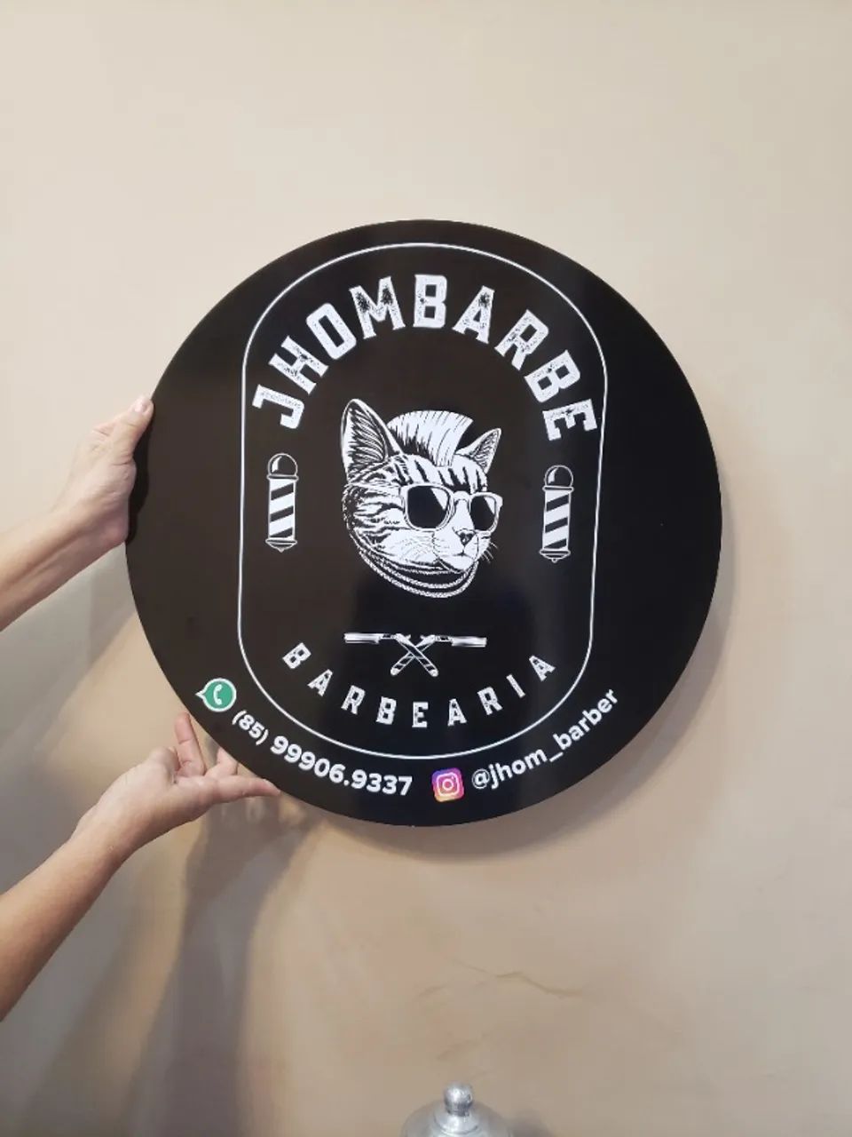 Fachada para barbearia PVC com sua logomarca - Foto 3