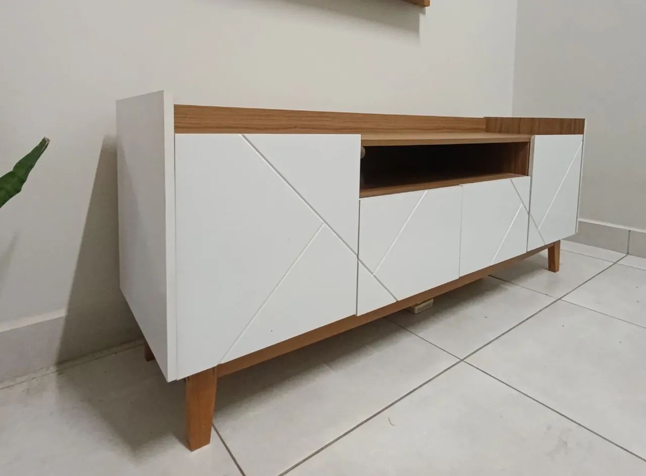 Rack para TV até 60 polegadas em MDF 1,58cm - Foto 2