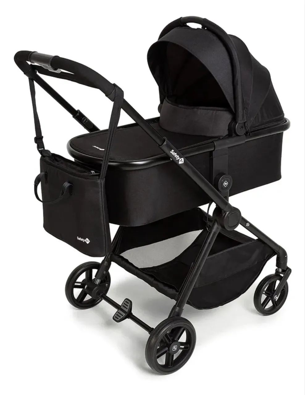 Carrinho de bebê 5 em 1 / Safety 1st, Travel System Magnific, 5 em 1, Full Black - Foto 3