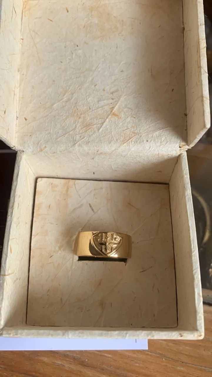 Anéis folhados a ouro Paysandu e Remo