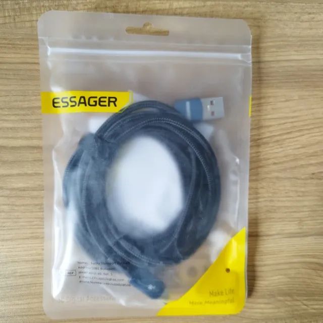 Cabo Essager A7 USB para Tipo C Alta Velocidade 2m - Foto 4