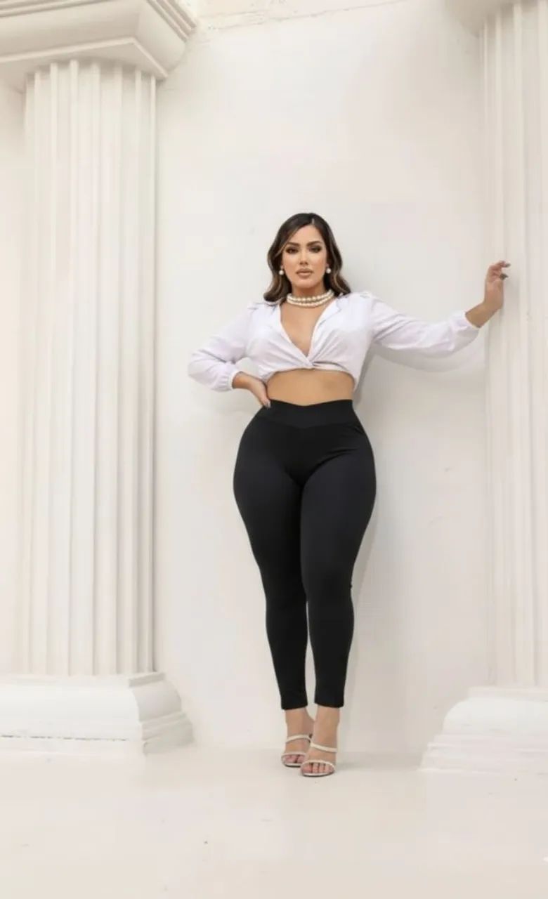 Calça Legging Preta G1/G2 R$ 49 + Lindo Brinde - Foto 3