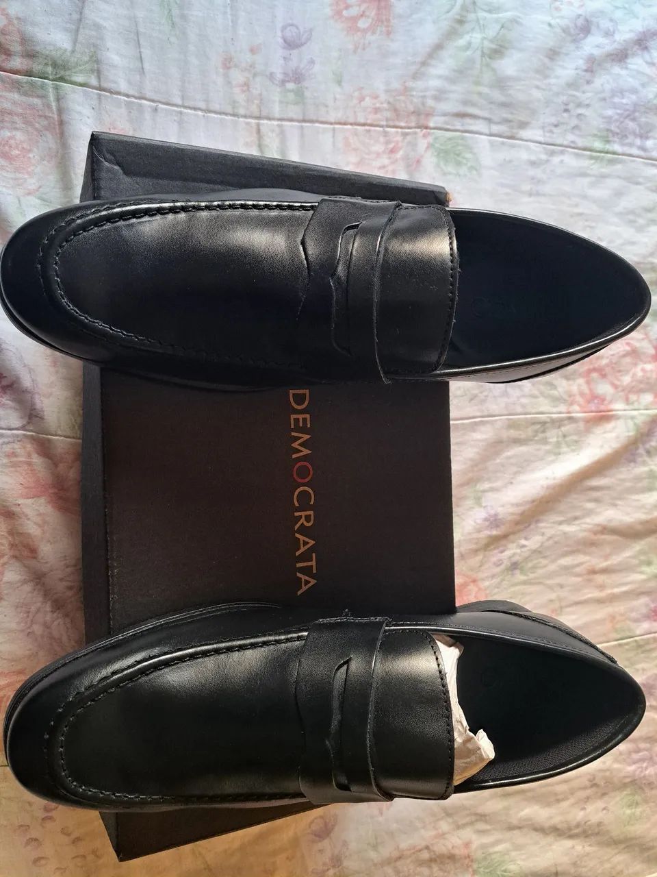  Loafer olho de gato Democrata couro legítimo  - Foto 4