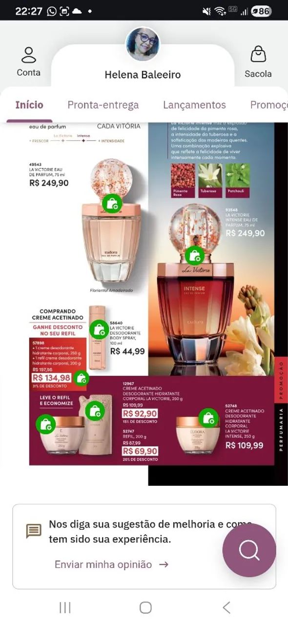 La victorie da Eudora perfume pronta entrega - Foto 2