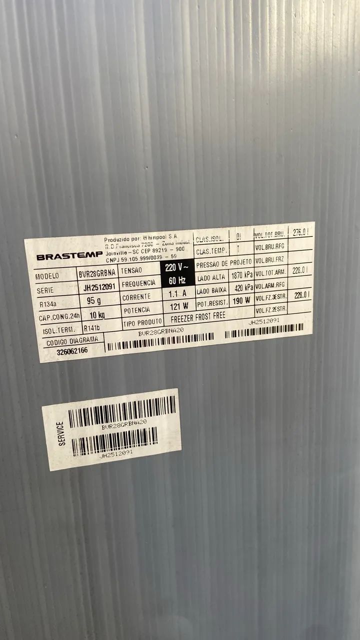 Freezer Brastemp inox  - Foto 4