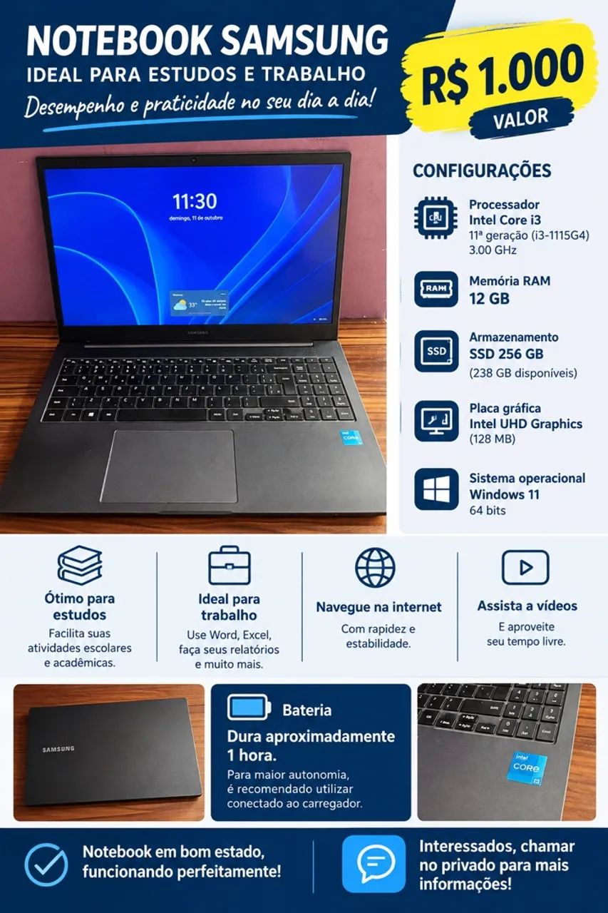 Notebook Samsung 