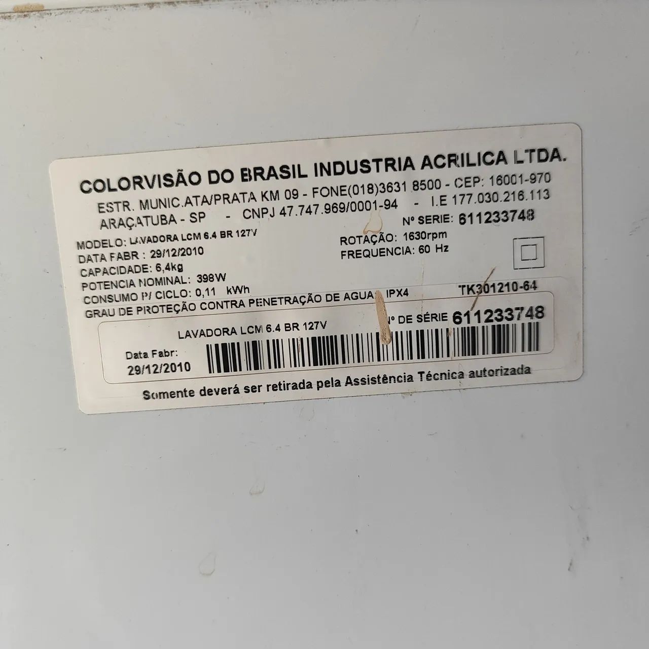 Tanquinho colormaq LCM 6.4 funcionando perfeitamente  - Foto 3