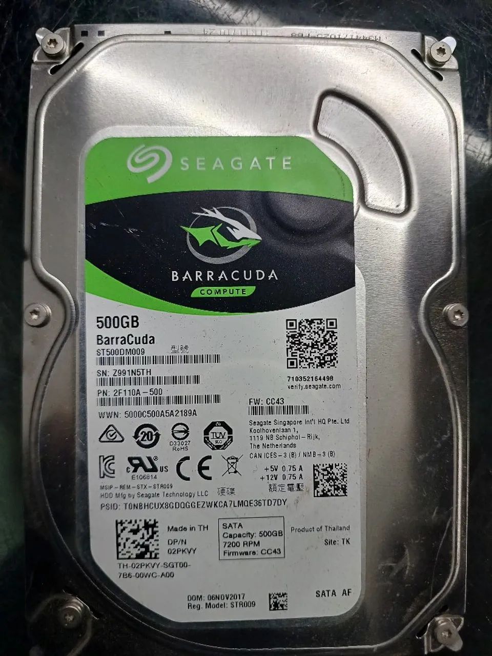 Hd 500gb seagate  cftv dvr nvr cpu  - Foto 3