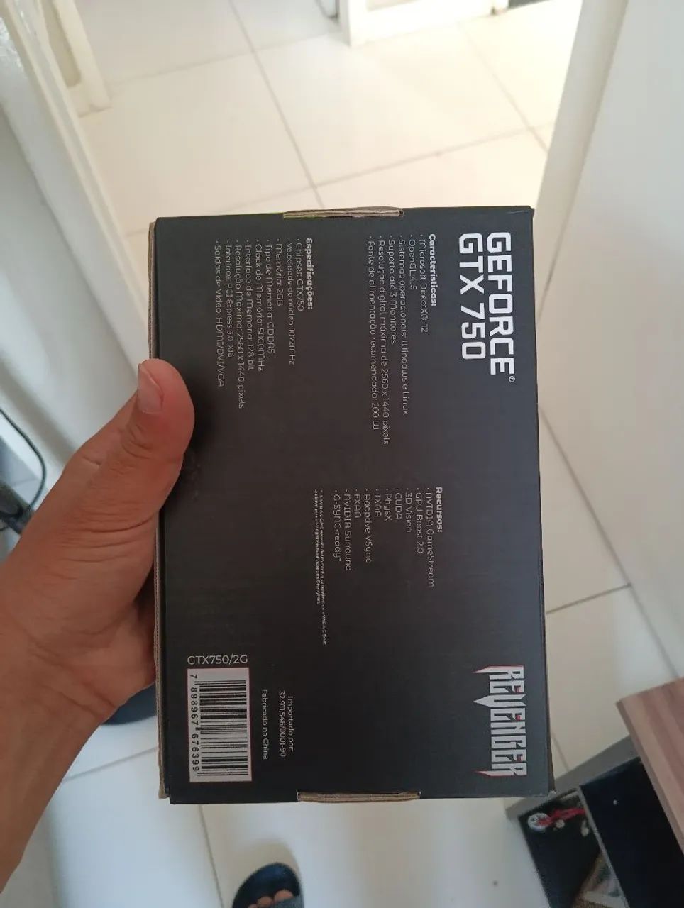 Placa de vídeo GTX 750 com defeito ( leia a descrição )