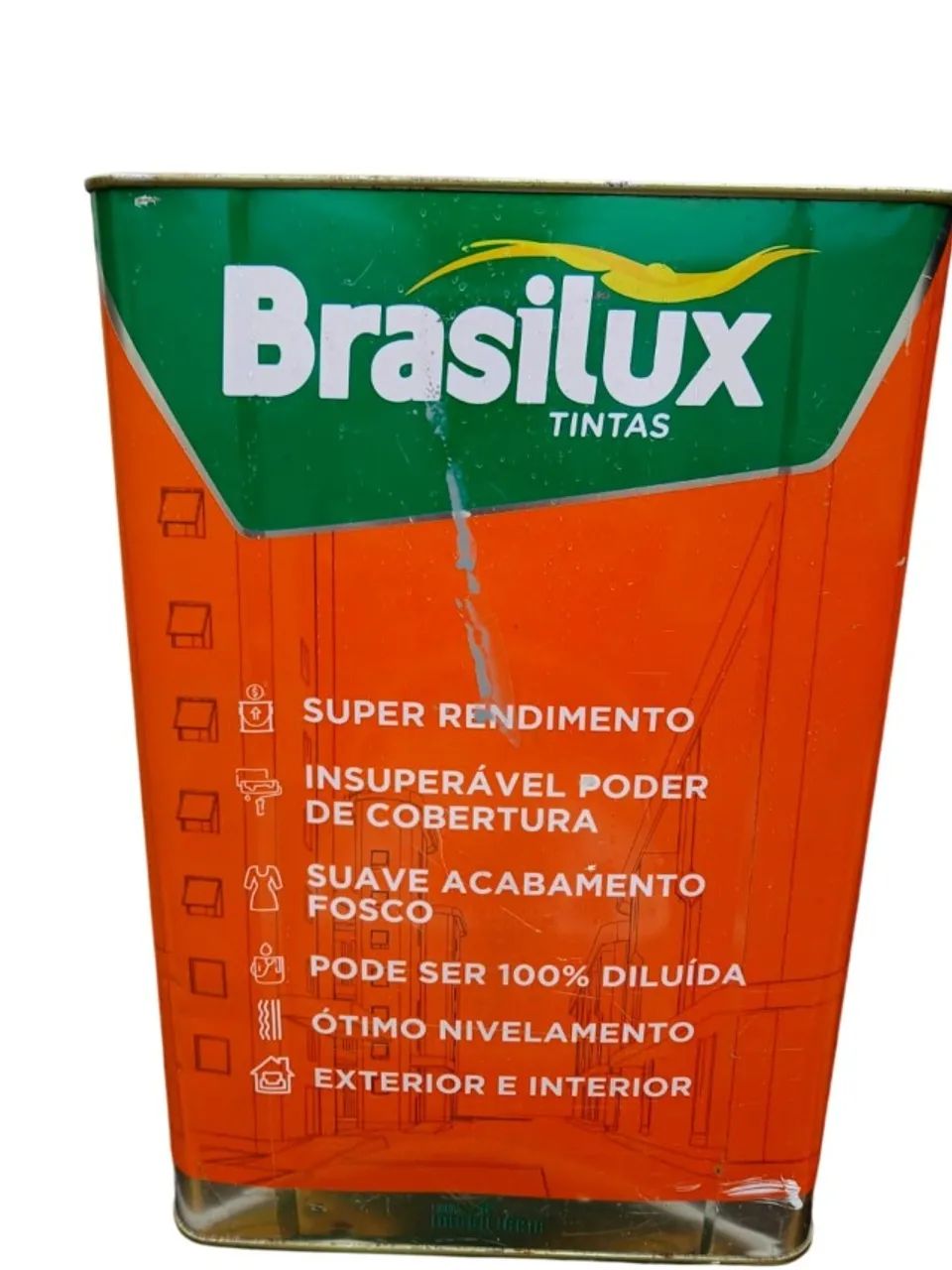 TINTA BRASILUX BRASIMAIS ACRÍLICO STANDARD 18 LT INTERIOR E EXTERIOR CINZA ALPINO 00NN6200 - Foto 3
