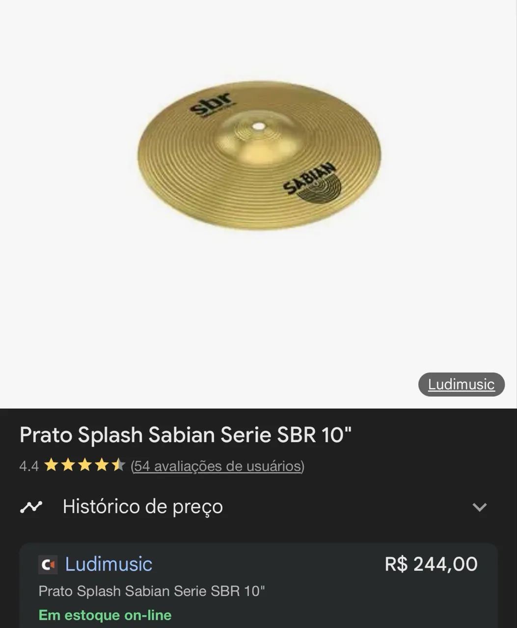 Splash sabian, sbr - Foto 4