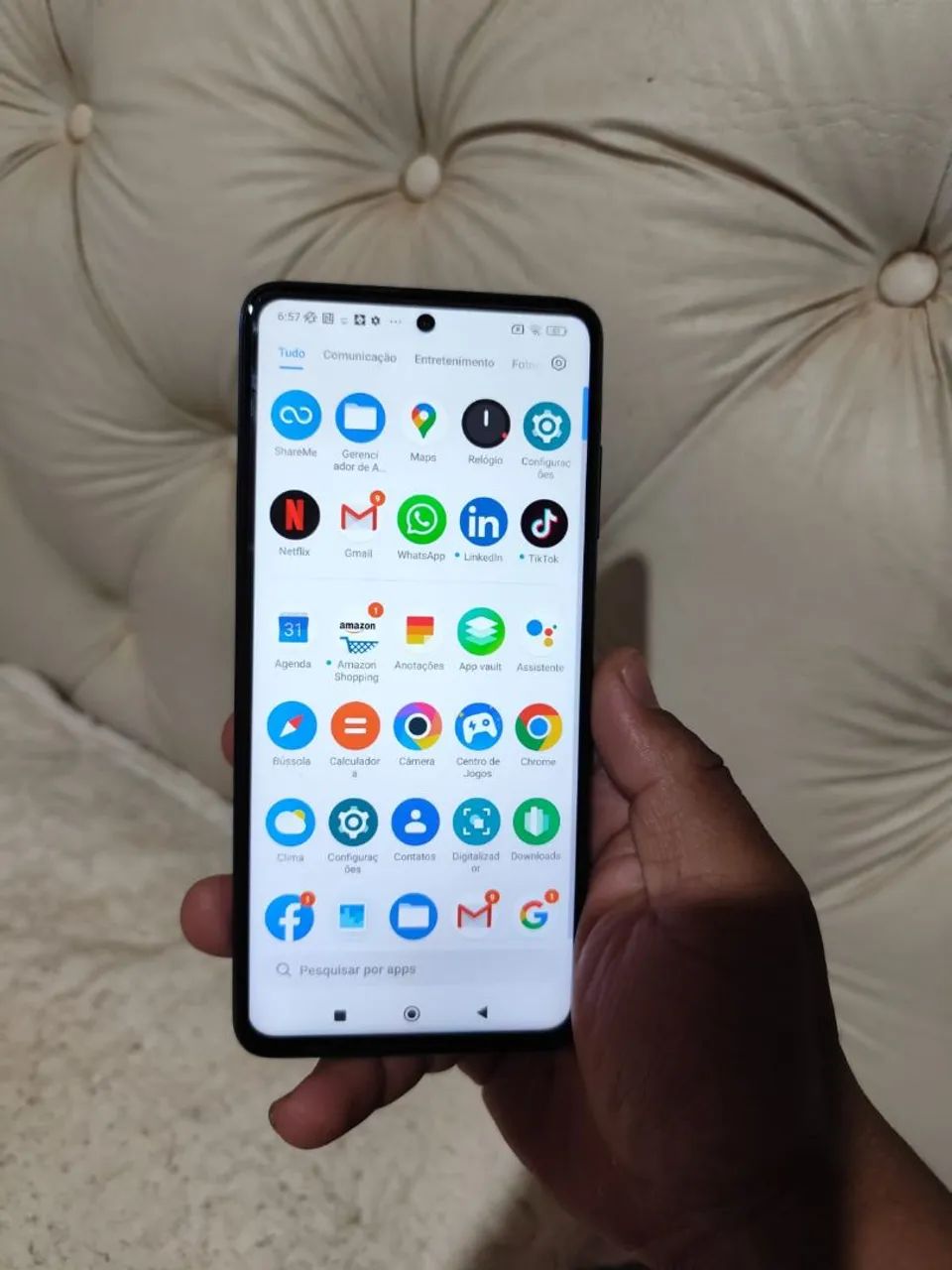 Poco X3 128 gigas 6+2 de ram tem NFC - Foto 3