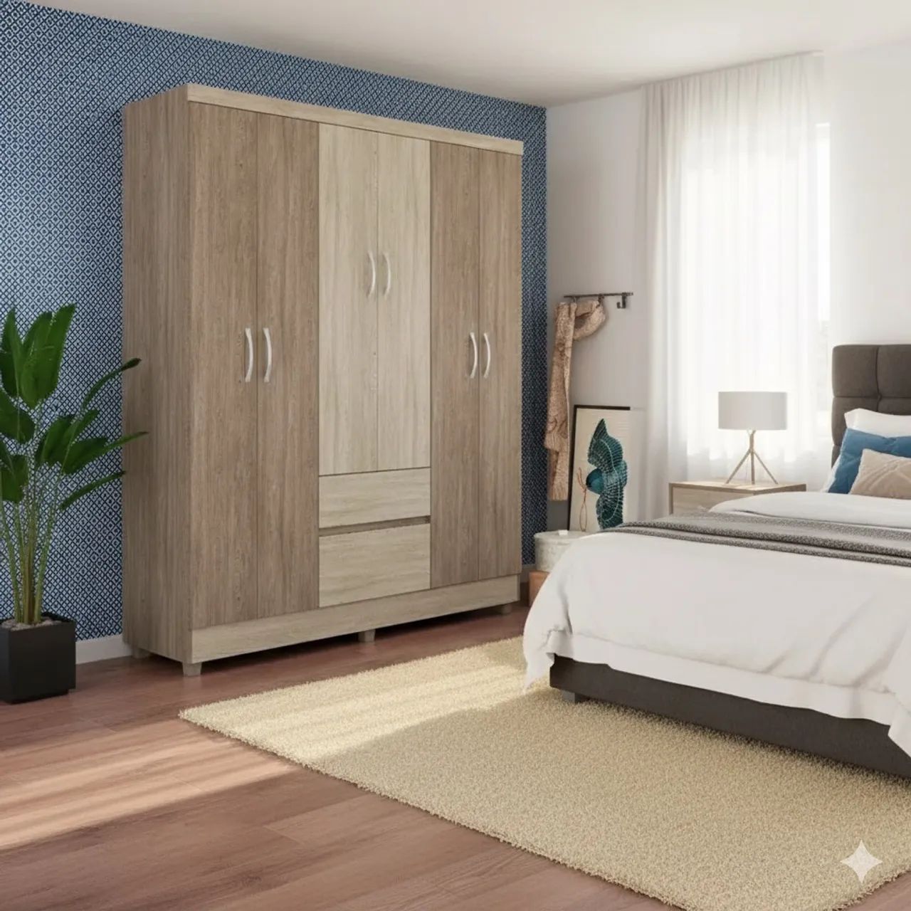Super promoção de Guarda-roupa 6 portas