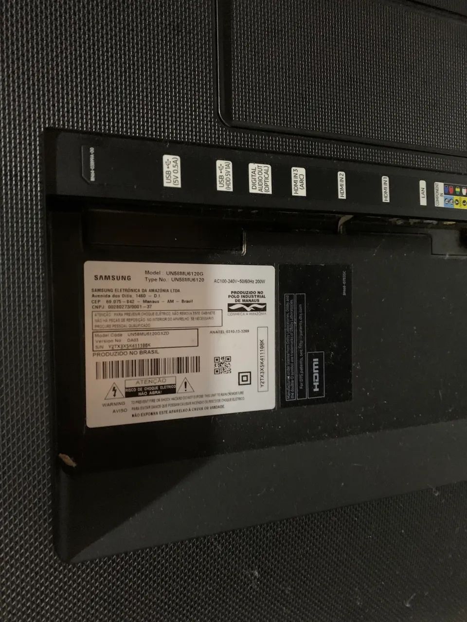 Tv Samsung 58 polegadas para (Retirada de peças) - Foto 2