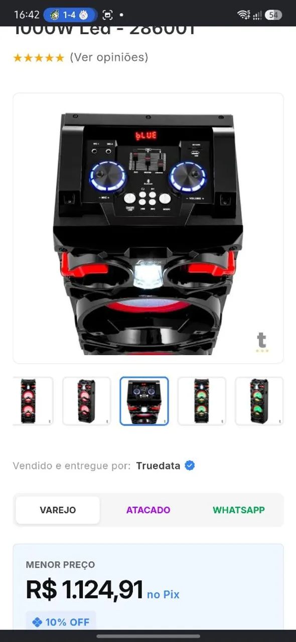 Caixa amplificadora 1000w
