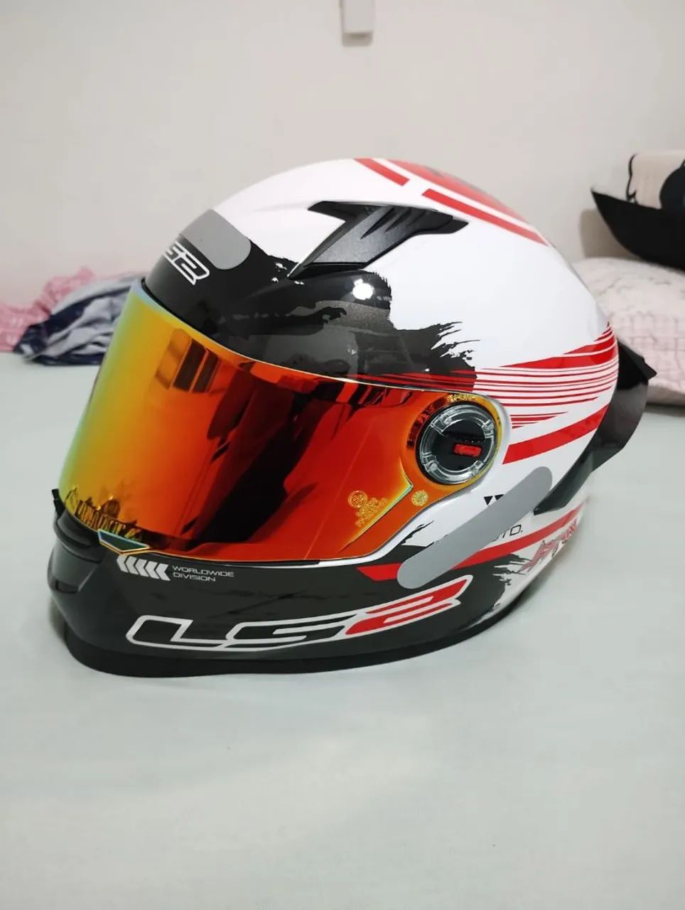 Capacete LS2 Samurai Japão com 3 viseiras Tam 58