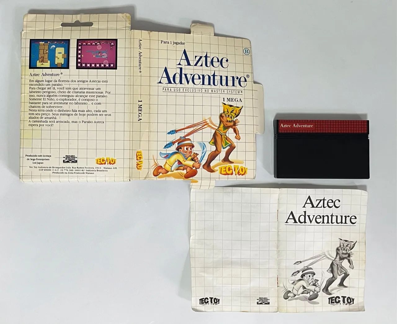 Master System Tec Toy Sega Aztec Adventure 