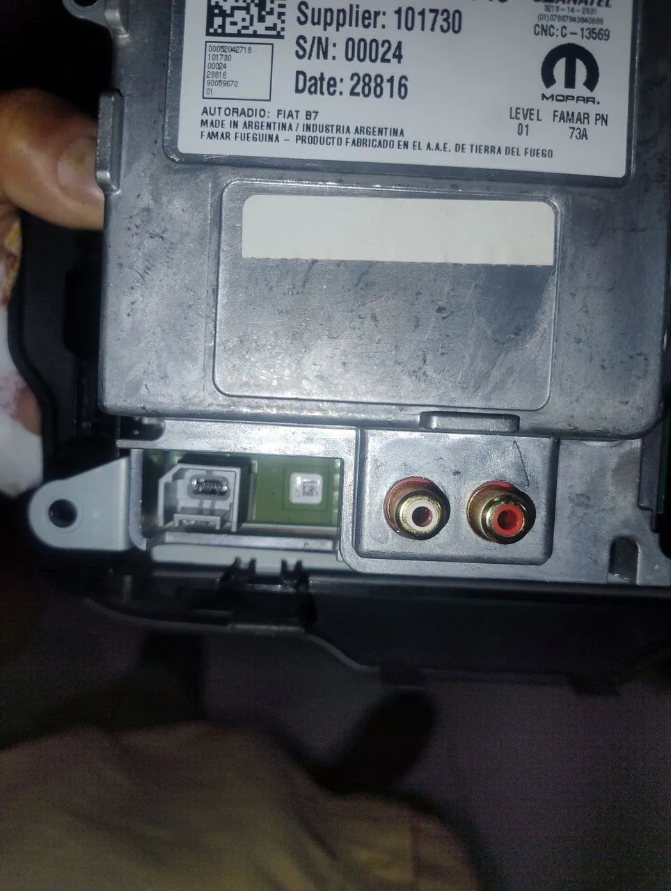 Multimídia Fiat original sem chicote ZERO $200.ac oferta 