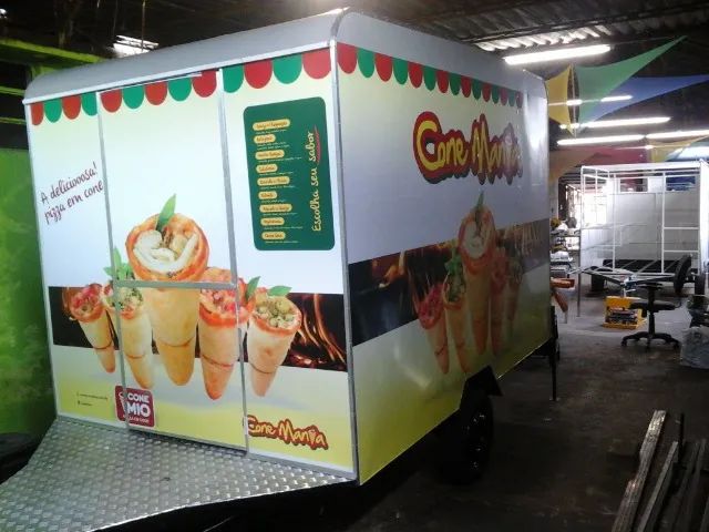 Trailer food pizza cone