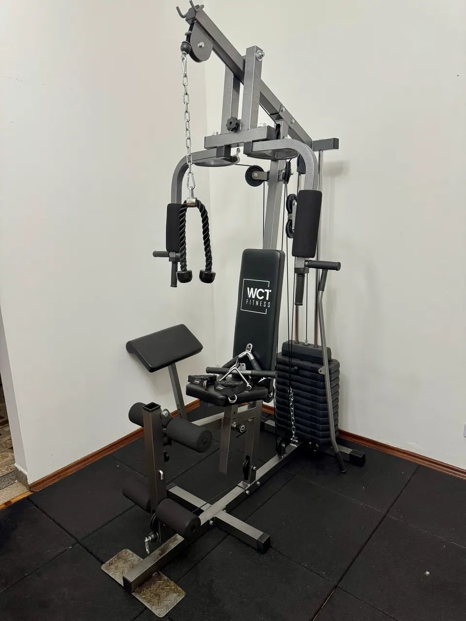 Estação Musculação 80kg WCT + Acessórios