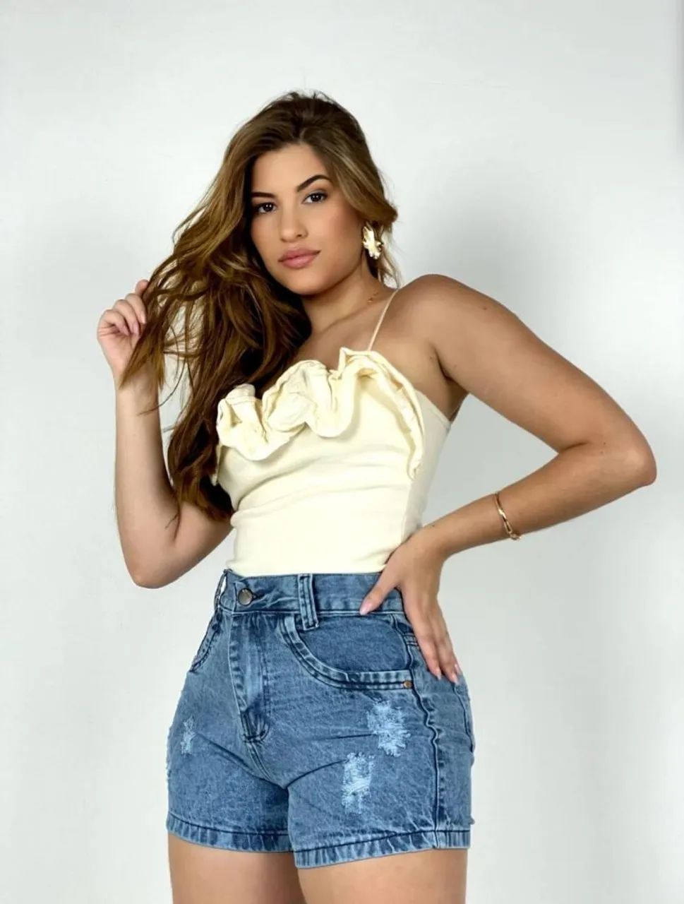 Short jeans feminino  - Foto 4