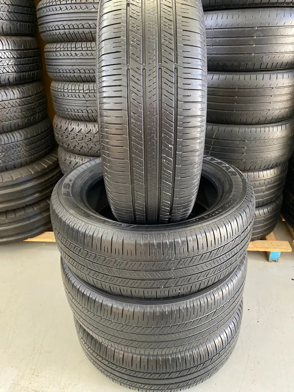 04 PNEUS 225/55/18 GOODYEAR EAGLE USADOS - Foto 6