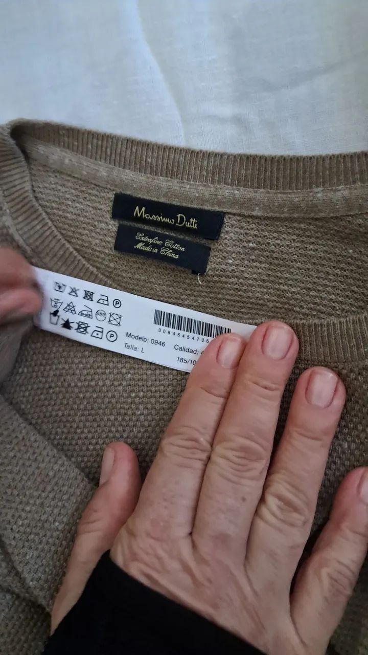 Suéter de Algodão Extrafino da Massimo Dutti - Foto 4