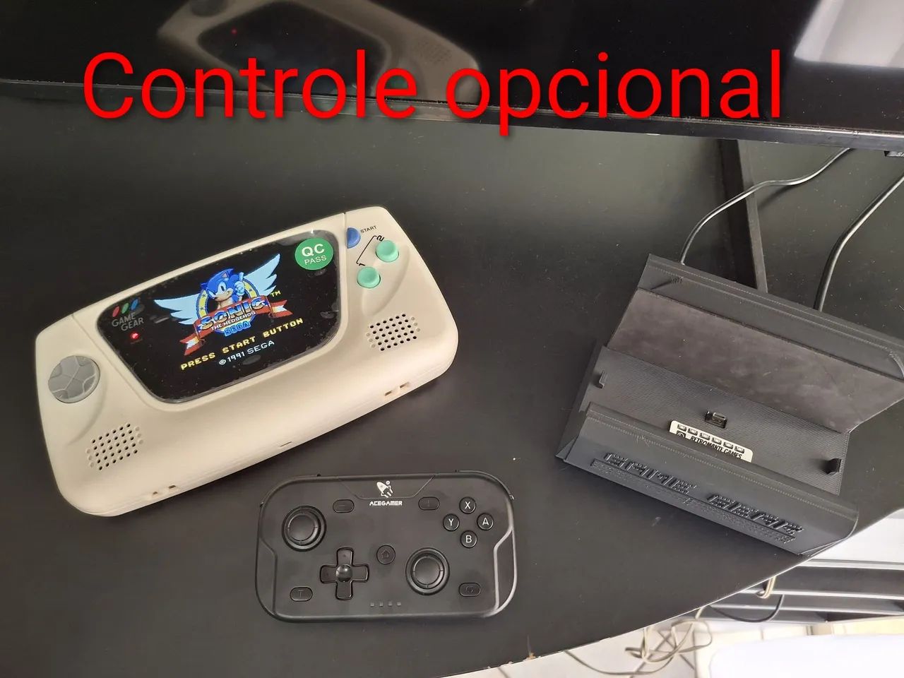 Game Gear consolizado (switch) em carcaça creme com bluetooth, HDMI e tela IPS  - Foto 3