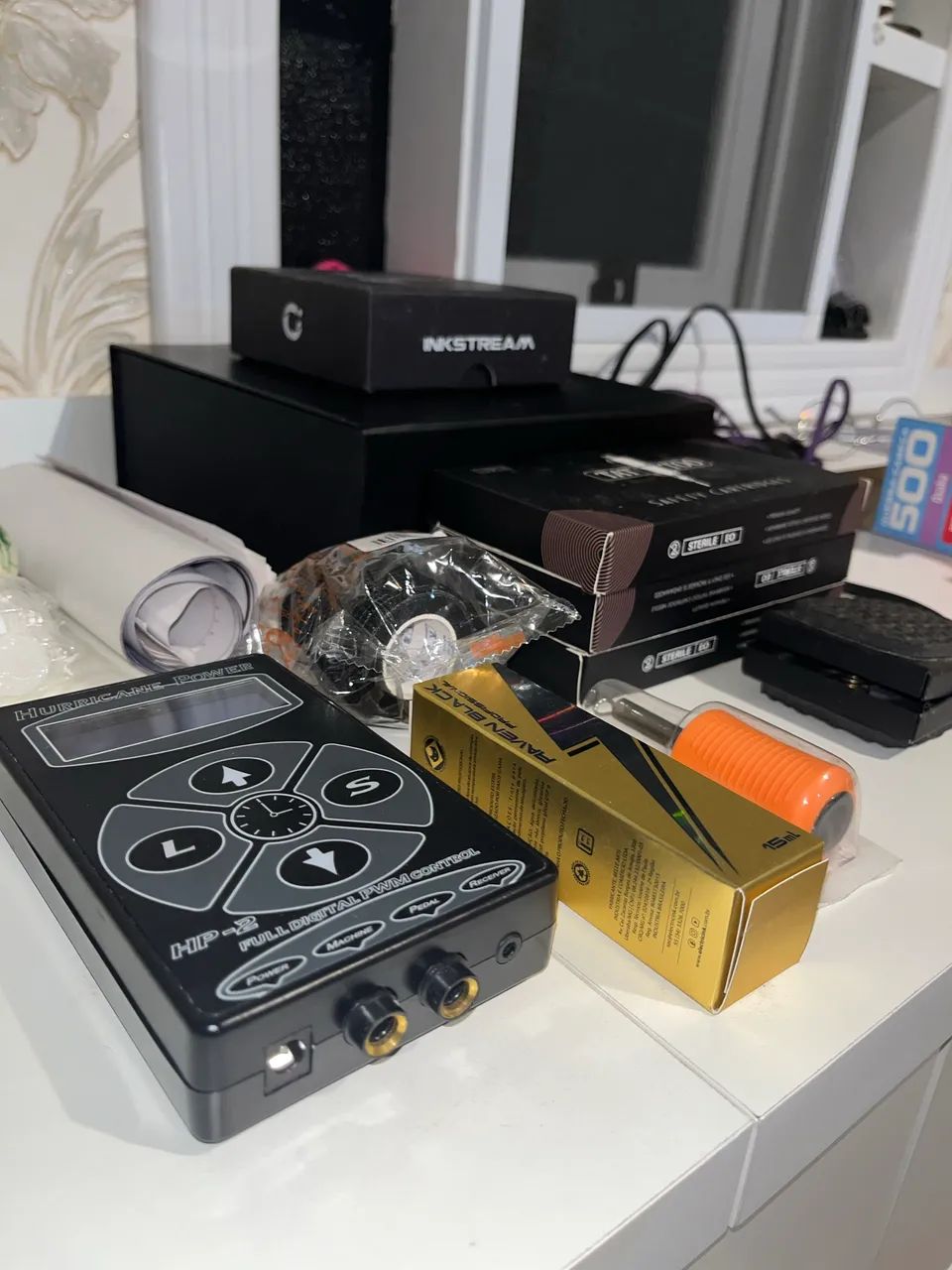 KIT TATUAGEM - Maquina Rotativa PROFISSIONAL Inkstream
