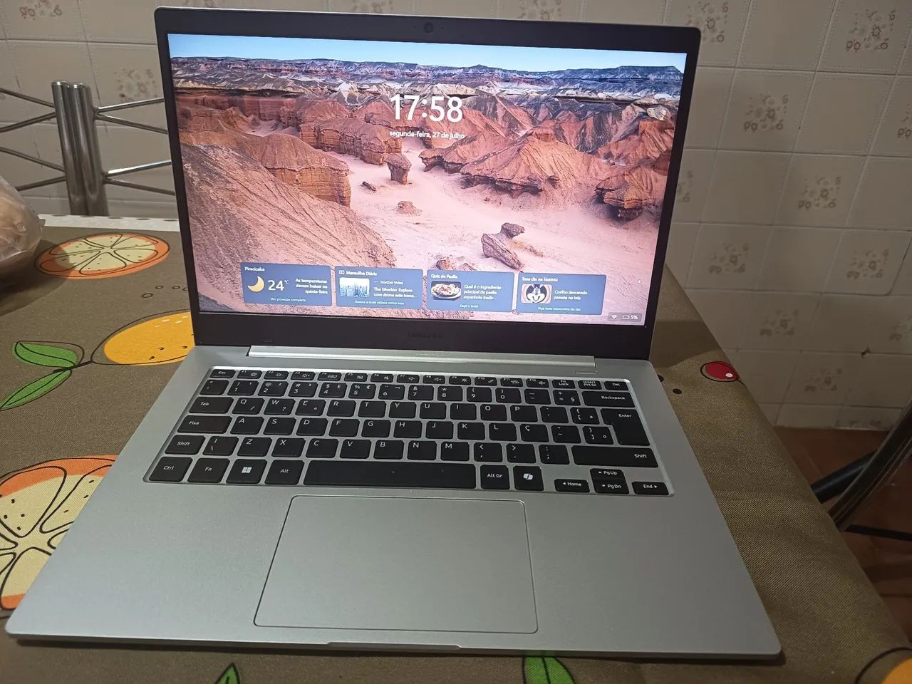 Notebook Samsung Galaxy Book Go 128gb, produto novo comprei em Julho - Foto 2