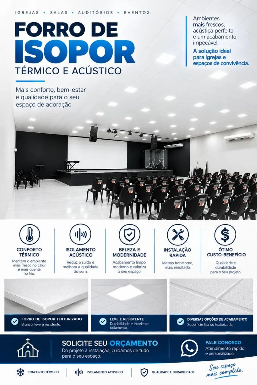 Rebaixamento de teto | Forro térmico acústico  - Foto 2