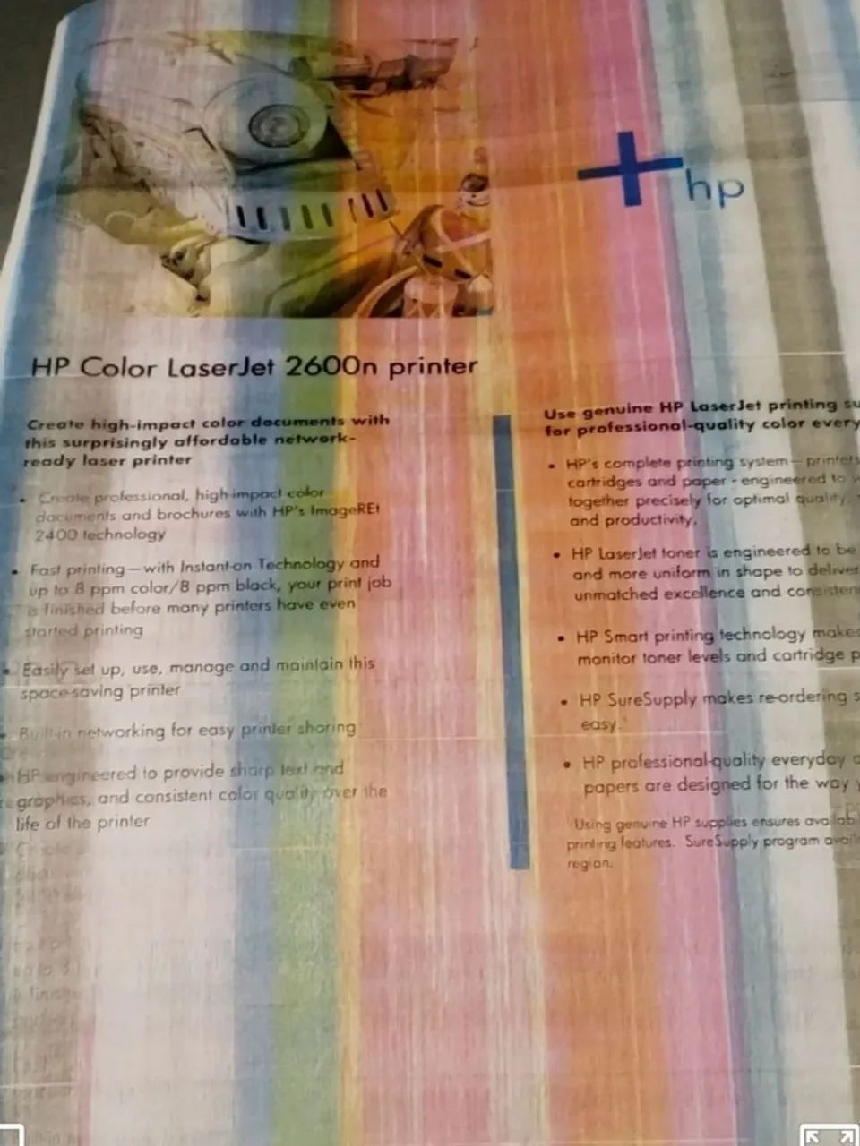 Impressora HP Laser 2600N com problema na impressão  - Foto 3