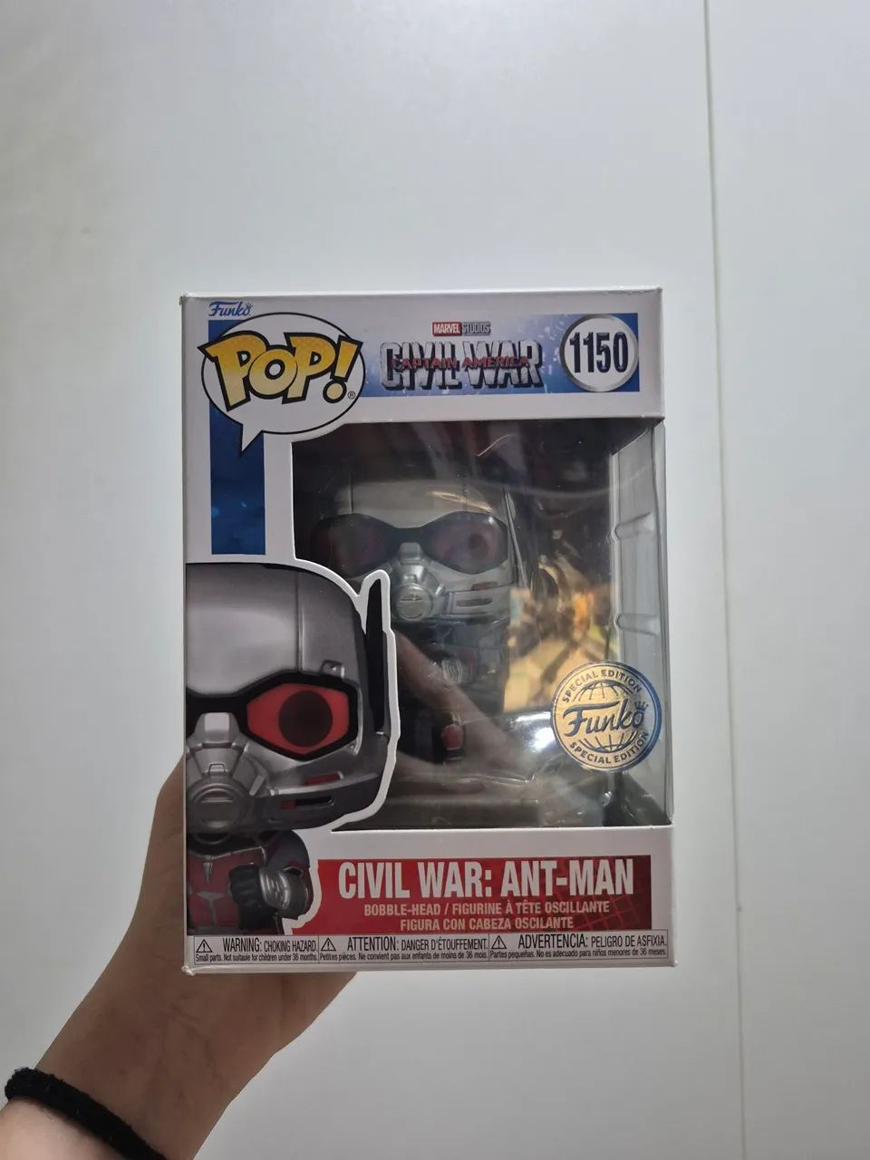Funko Pop 1150 Civil War Homem Formiga Marvel