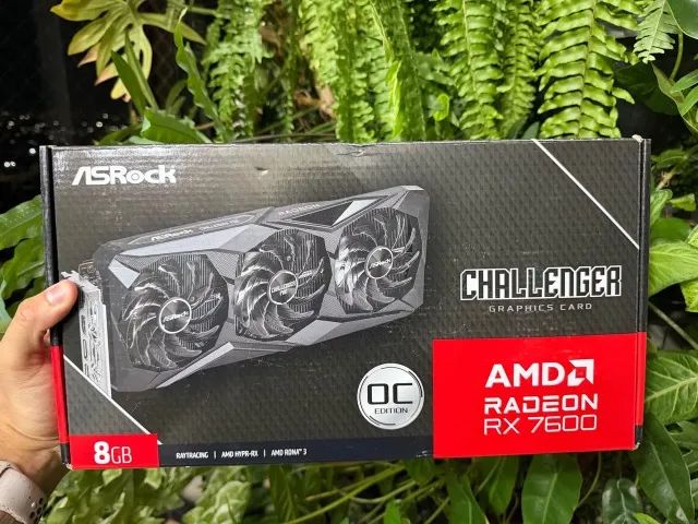RX 7600 8GB Asrock PRO OC - Nova, lacrada!