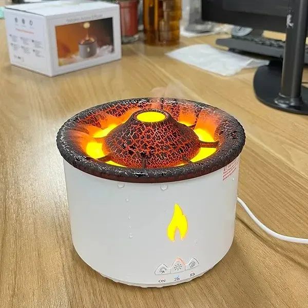 Umidificador Vulcão 3d e Aromatizador de Ambientes - Entrega Rápida - Foto 2