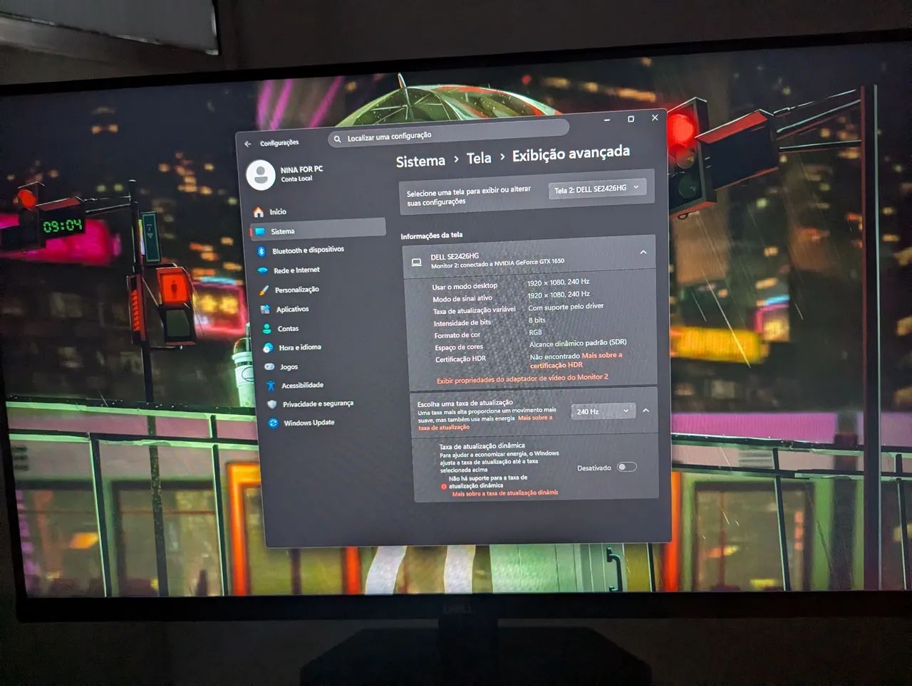 Monitor Gamer Dell 240hz