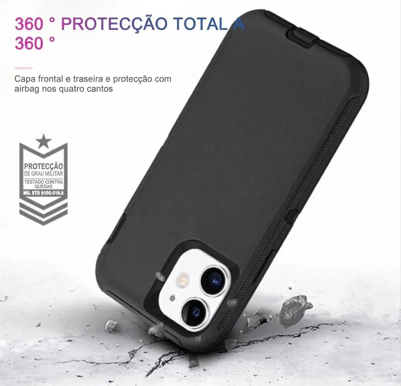 iPhone Capa Protetora Rígida Super Resistente à Prova de Quedas (ENCOMENDA) - Foto 2