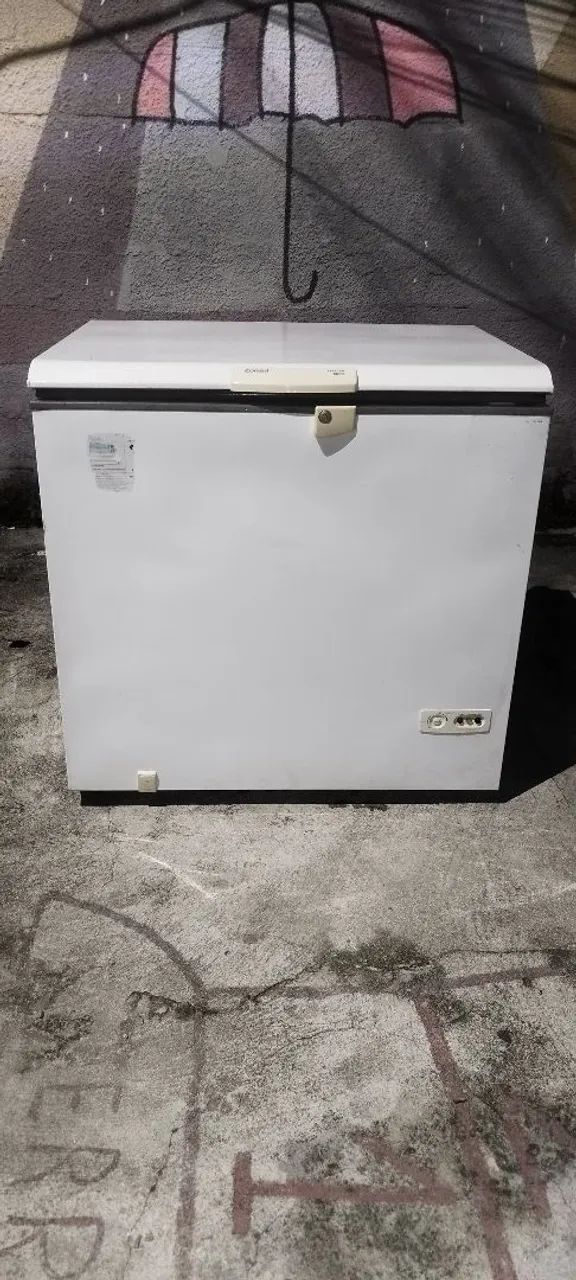 Freezer horizontal Consul dupla ação com controle de temperatura todo original lindo - Foto 2