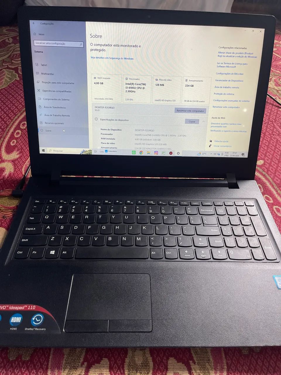 Notebook Lenovo  - Foto 4