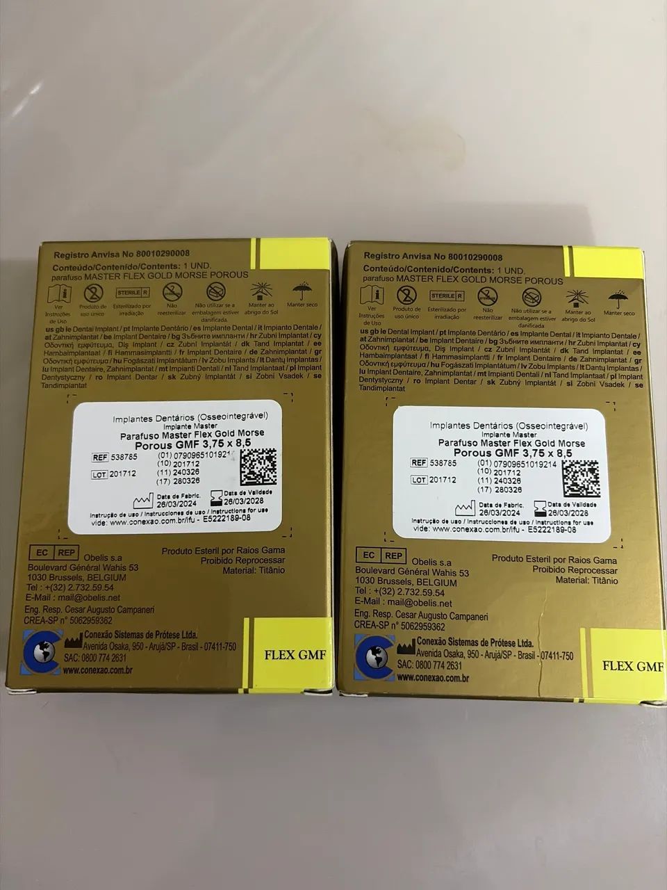 Implante Dentário Parafuso Master Flex Gold Morse - Foto 3