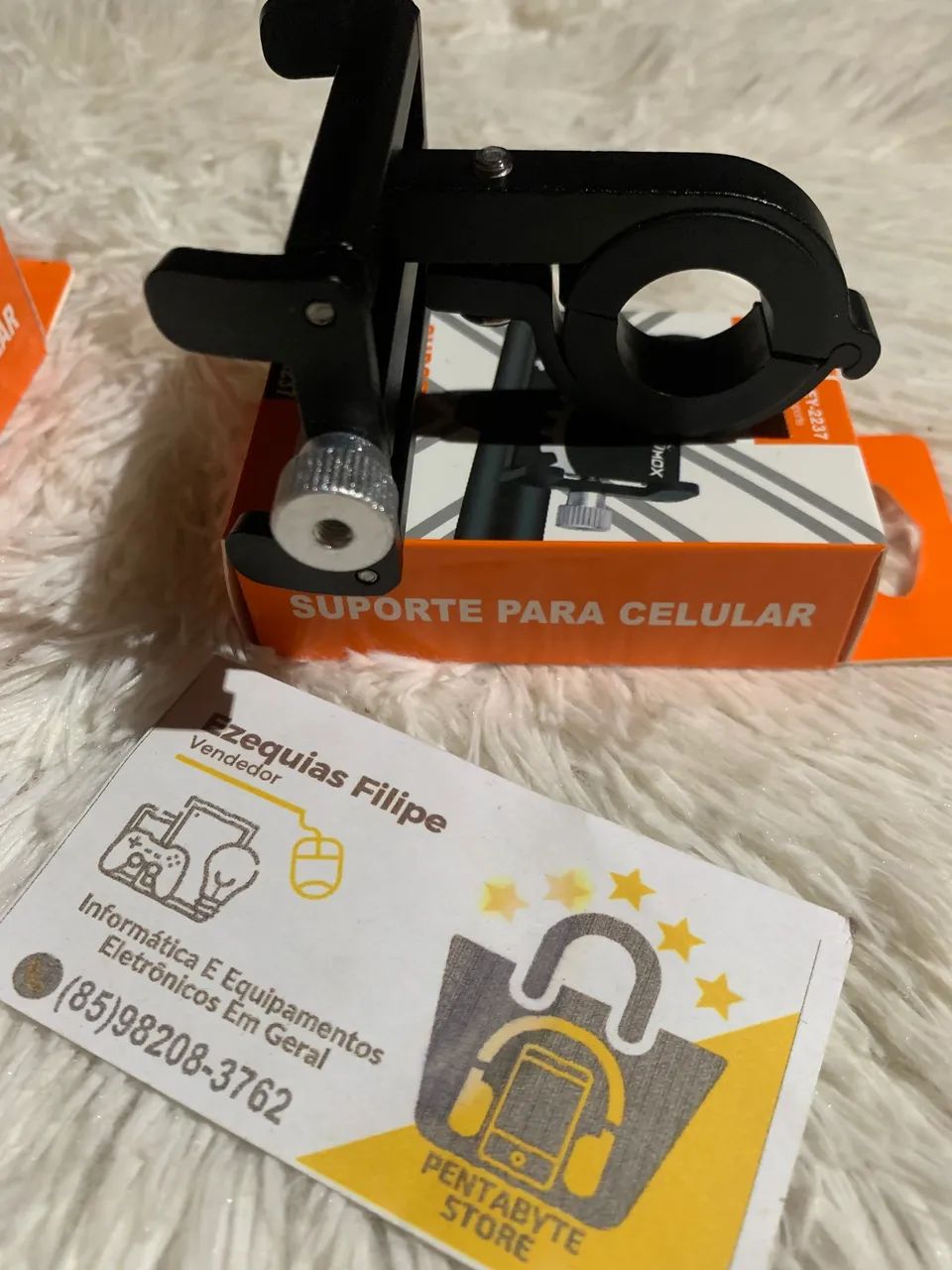 Suporte De Celular Para Moto E Bicicleta Universal Lehmox Novo Imperdível!!! - Foto 2