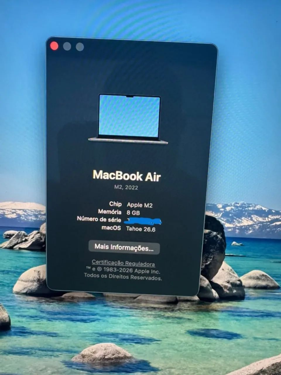 Macbook Air 2022 M2 8gb 256gb Retina 13,6 Midnight - Notebooks