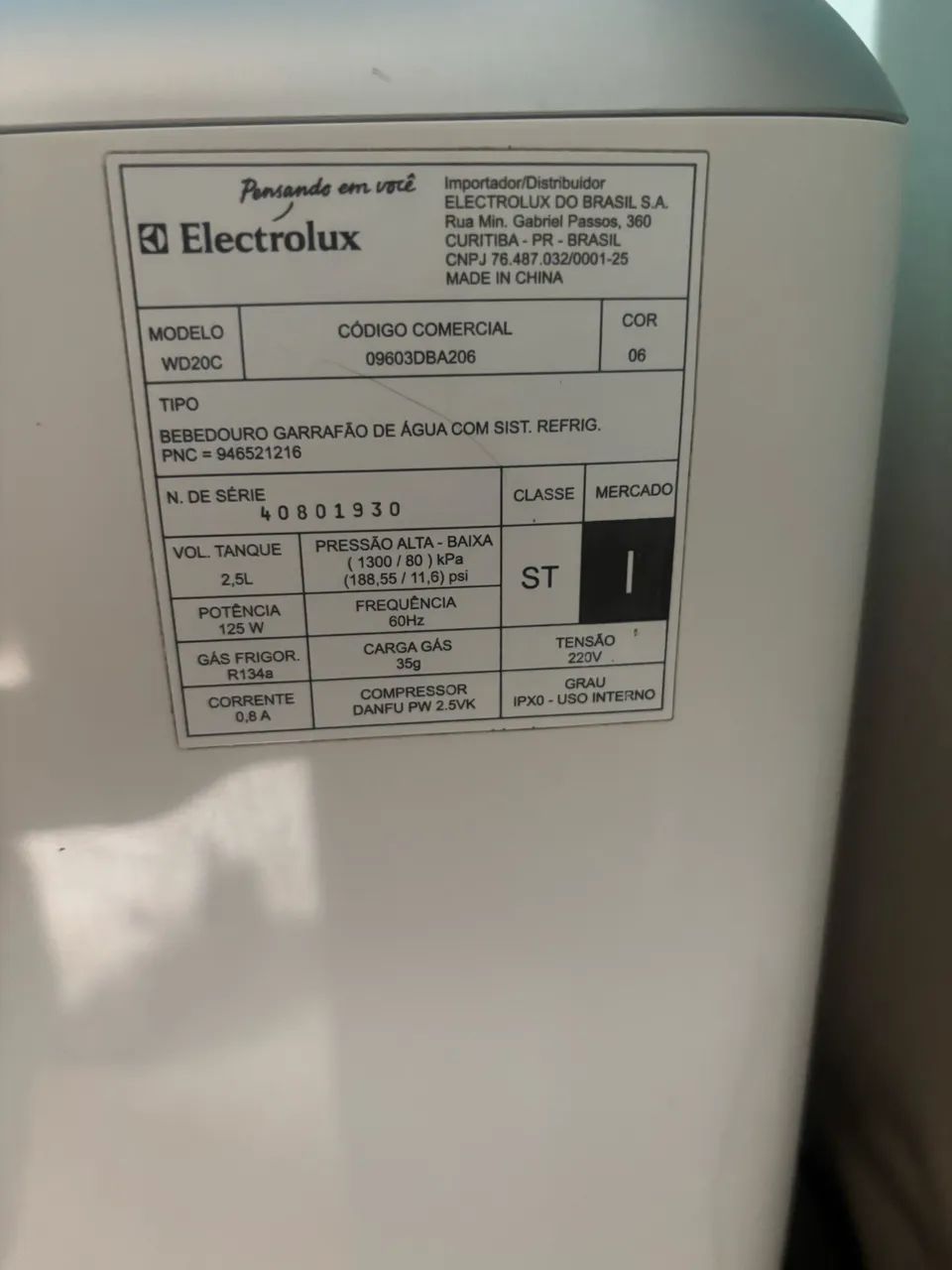 BEBEDOURO ELECTROLUX (PEQUENO DEFEITO) mas FUNCIONA NORMALMENTE!! - Foto 2